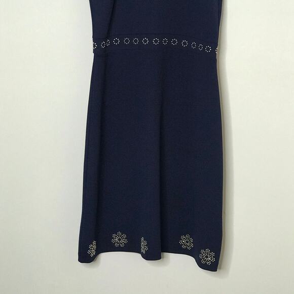 Michael Michael Kors Sleeveless Studded Dress True Navy Petite Small MSRP $140 - Picture 4 of 8